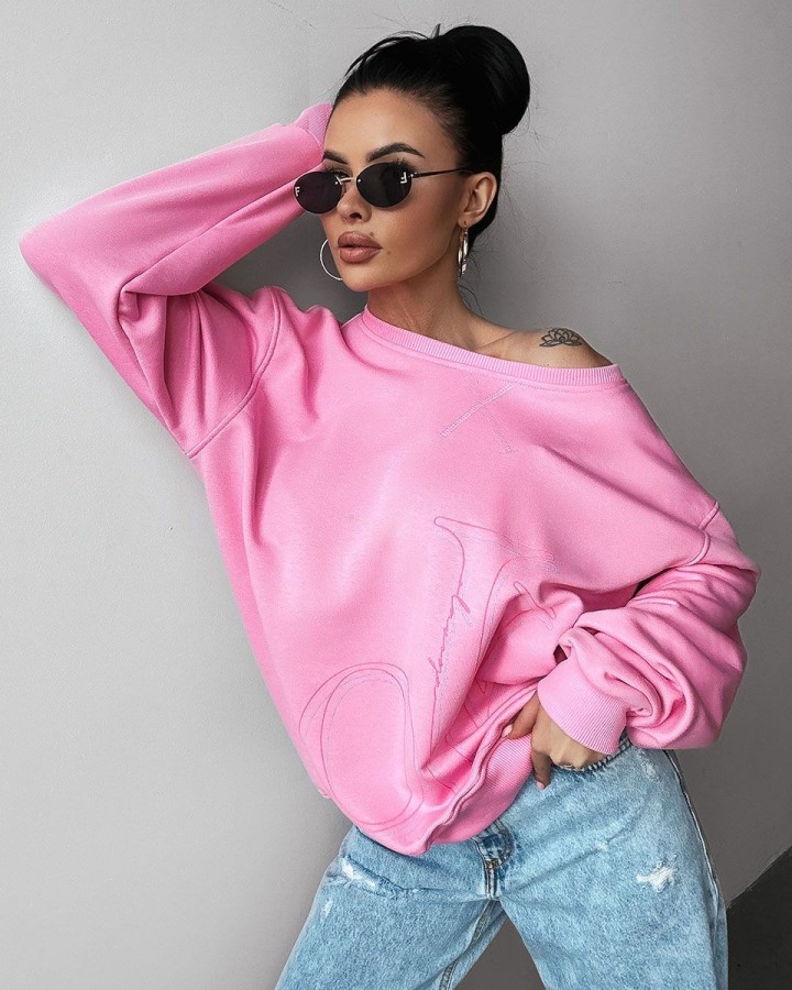 Bluza damska OLAVOGA APLOMB 2025 róż - FashionPlace - 3