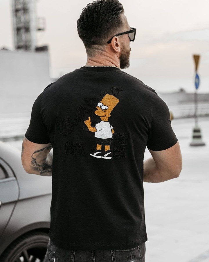 T-shirt męski OLAVOGA GRAFFITI GROOVE 2025 czerń - FashionPlace - 3