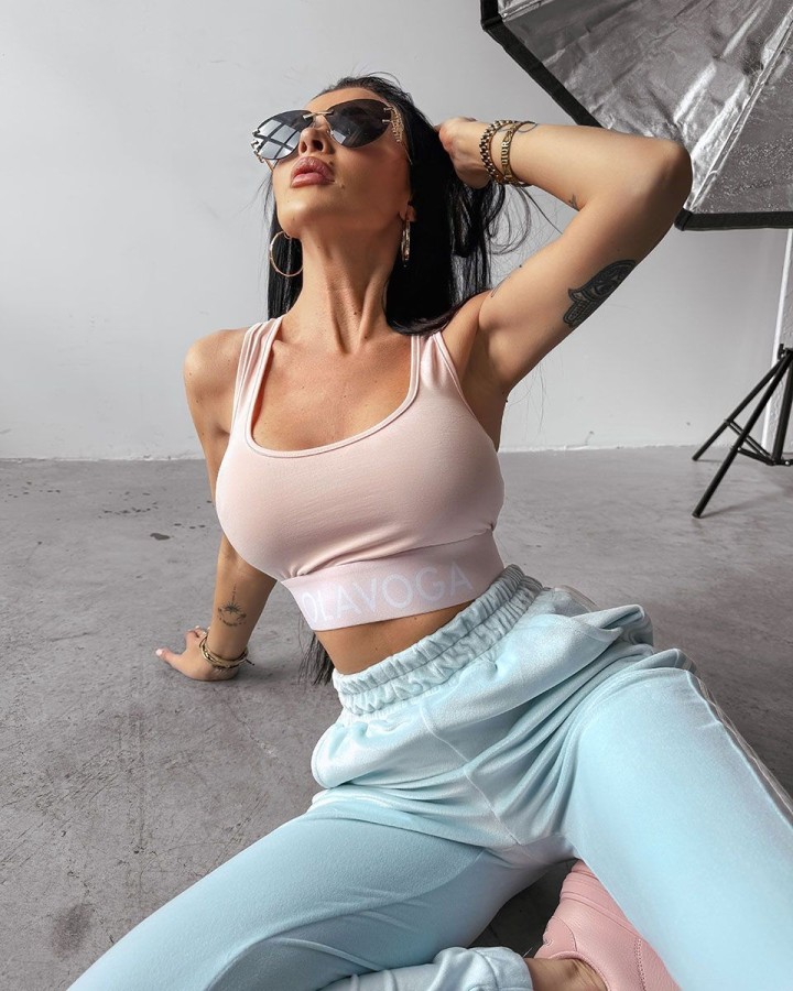 Top damski OLAVOGA REEF 2025 pudrowy róż - FashionPlace - 3