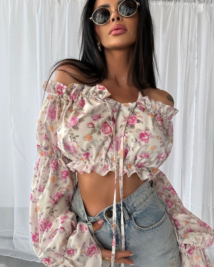 Bluza damska OLAVOGA GENTLE 2025 romantic roses - FashionPlace - 2