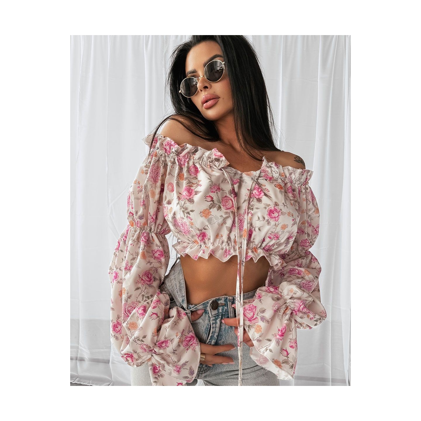 Bluza damska OLAVOGA GENTLE 2025 romantic roses - FashionPlace - 3