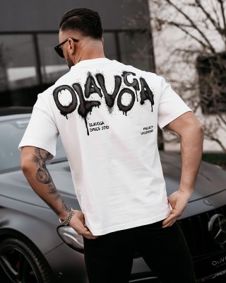 T-shirt męski OLAVOGA GOOSE 2025 ecru - FashionPlace - 1