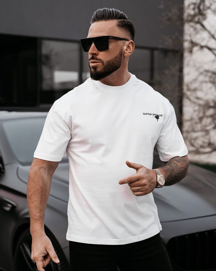 T-shirt męski OLAVOGA GOOSE 2025 ecru - FashionPlace - 3