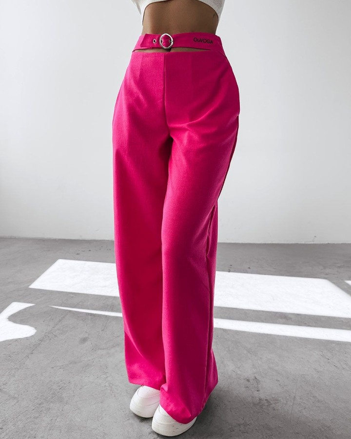Spodnie damskie OLAVOGA SEINE 2025 amarant - FashionPlace - 1