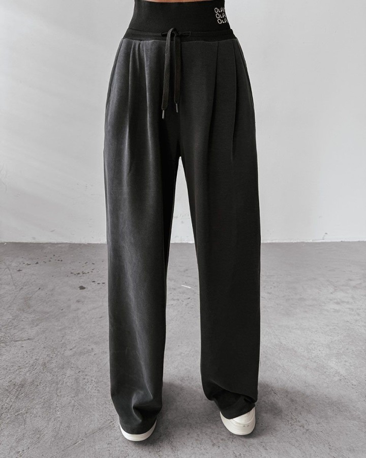Spodnie damskie OLAVOGA XAUS 2025 czerń - FashionPlace - 1
