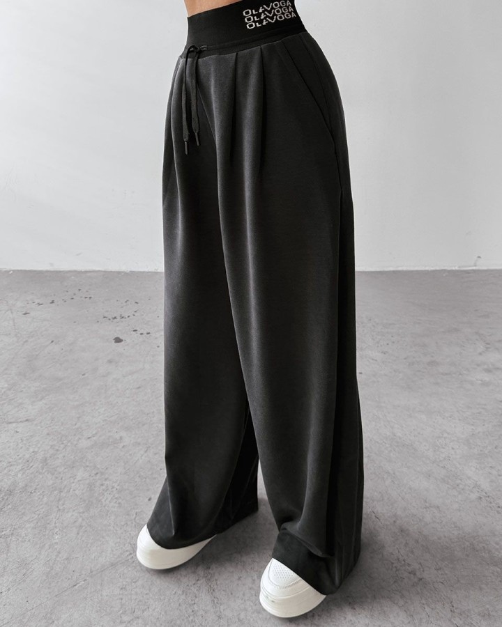 Spodnie damskie OLAVOGA XAUS 2025 czerń - FashionPlace - 3
