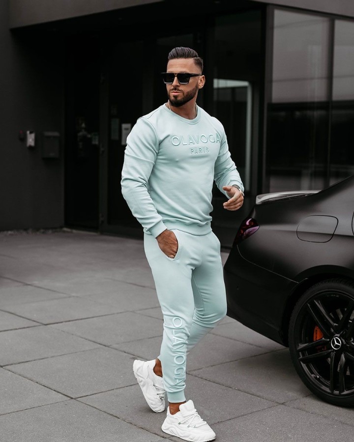 Komplet męski OLAVOGA KABUL 2025 mięta - FashionPlace - 1