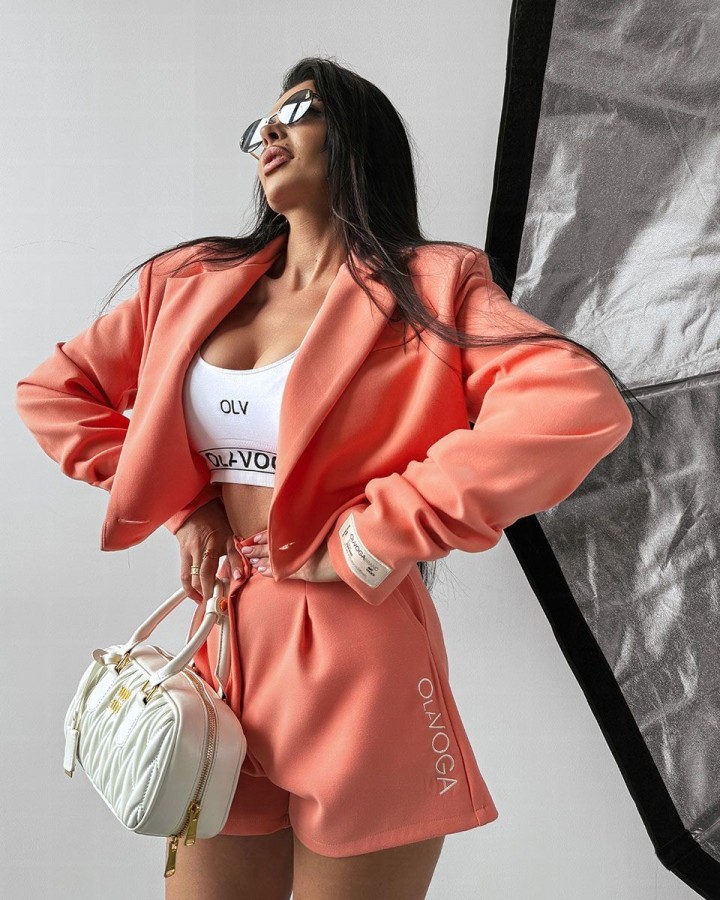 Żakiet OLAVOGA SANGRIA 2025 koral - FashionPlace - 2