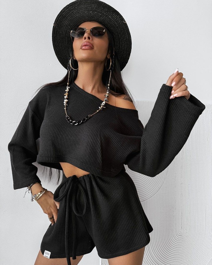 Komplet damski OLAVOGA CUBA LIBRE 2025 czerń - FashionPlace - 3