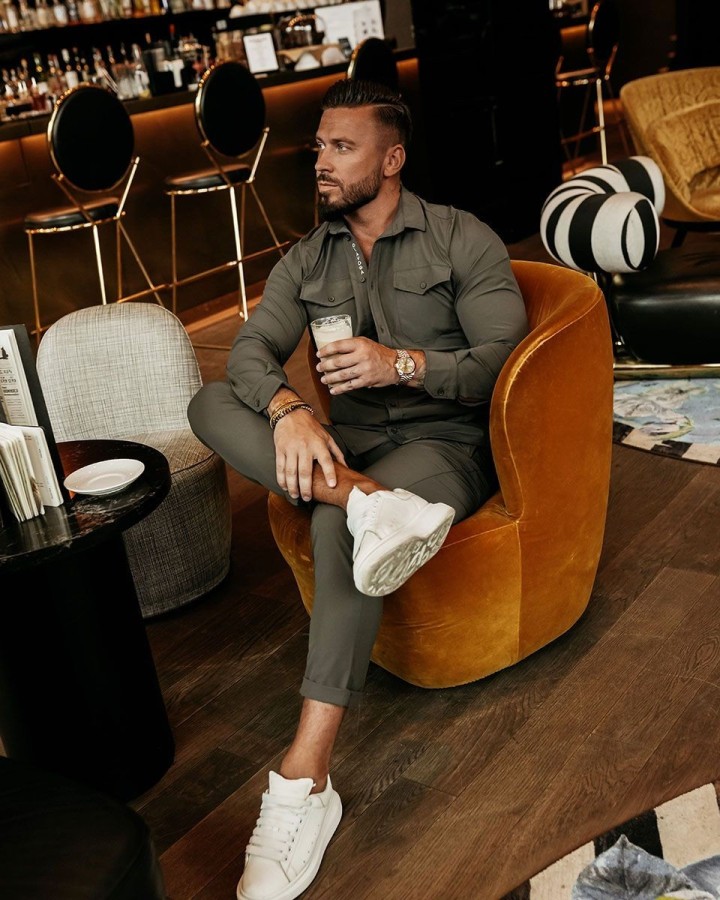 Komplet męski OLAVOGA STARLING 2025 khaki - FashionPlace - 2