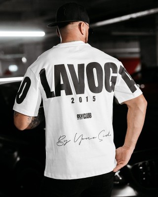 T-shirt męski OLAVOGA CONELI 2025 ecru - FashionPlace - 1
