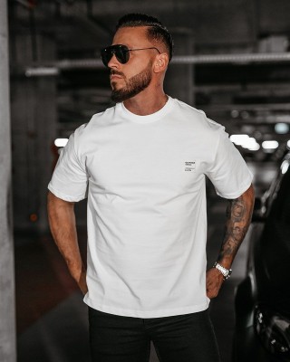 T-shirt męski OLAVOGA LANDO 2025 ecru - FashionPlace - 1