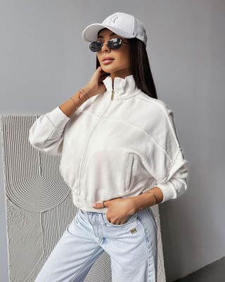 Bluza damska OLAVOGA SAING 2025 ecru - FashionPlace - 1