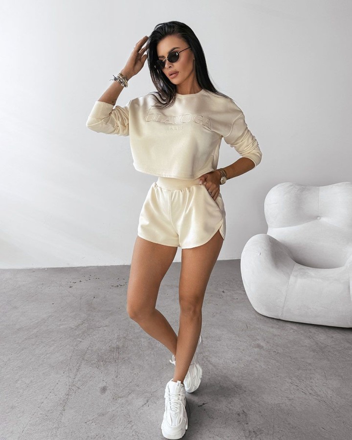 Komplet damski OLAVOGA WEST 2025 ecru - FashionPlace - 3