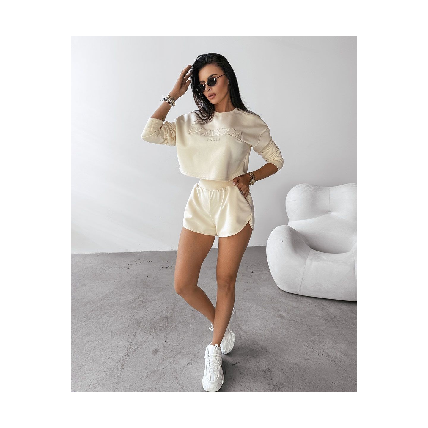Komplet damski OLAVOGA WEST 2025 ecru - FashionPlace - 3
