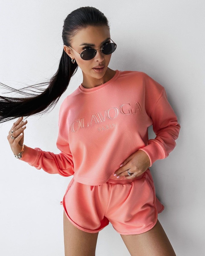 Komplet damski OLAVOGA WEST 2025 coral - FashionPlace - 2