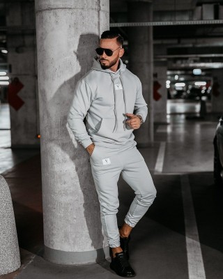 Komplet męski OLAVOGA KAMIKAZE 2025 szary - FashionPlace - 1