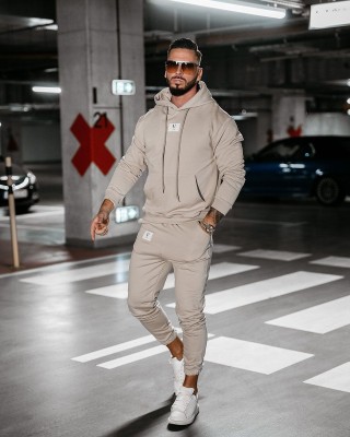 Komplet męski OLAVOGA KAMIKAZE 2025 beż - FashionPlace - 1