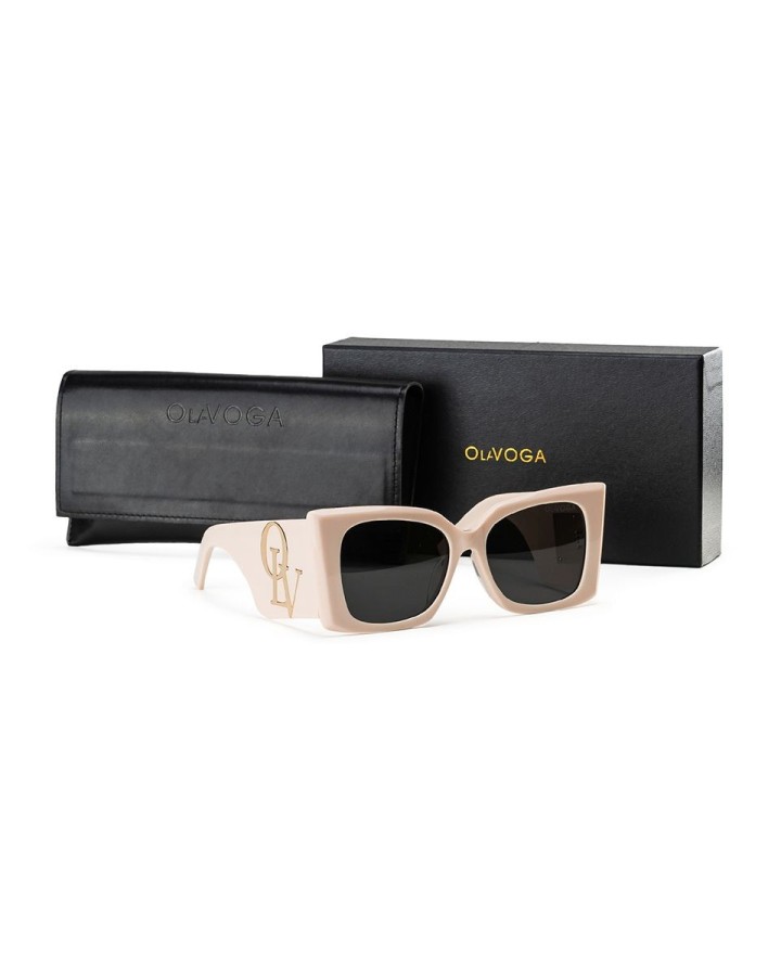Okulary damskie OLAVOGA EYZ 2025 beż - FashionPlace - 7