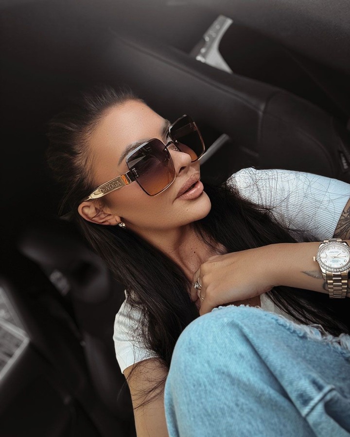 Okulary damskie OLAVOGA CLOSE 2025 beż - FashionPlace - 1