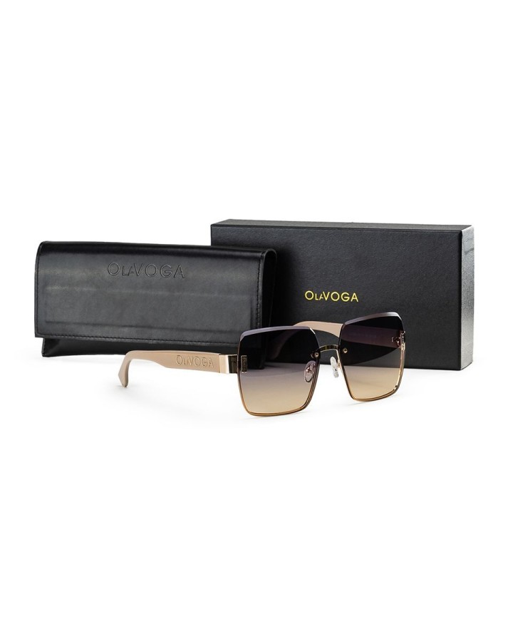 Okulary damskie OLAVOGA CLOSE 2025 beż - FashionPlace - 5