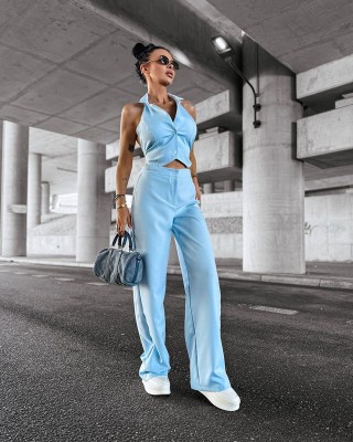 Komplet damski OLAVOGA NICE 2025 błękit - FashionPlace - 1