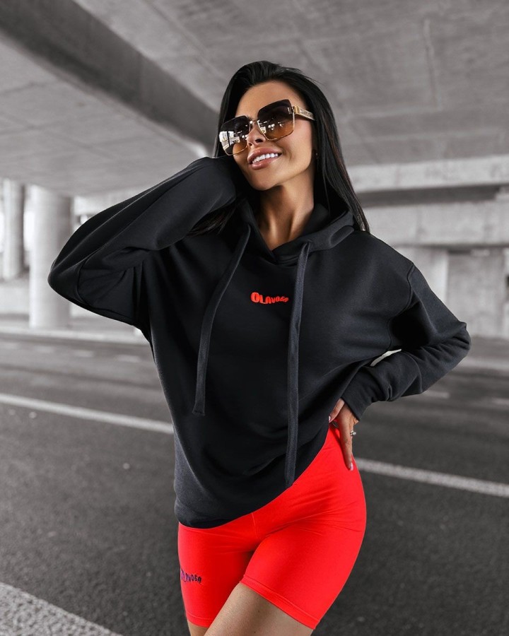 Bluza damska OLAVOGA NORTH 2025 czerń - FashionPlace - 2