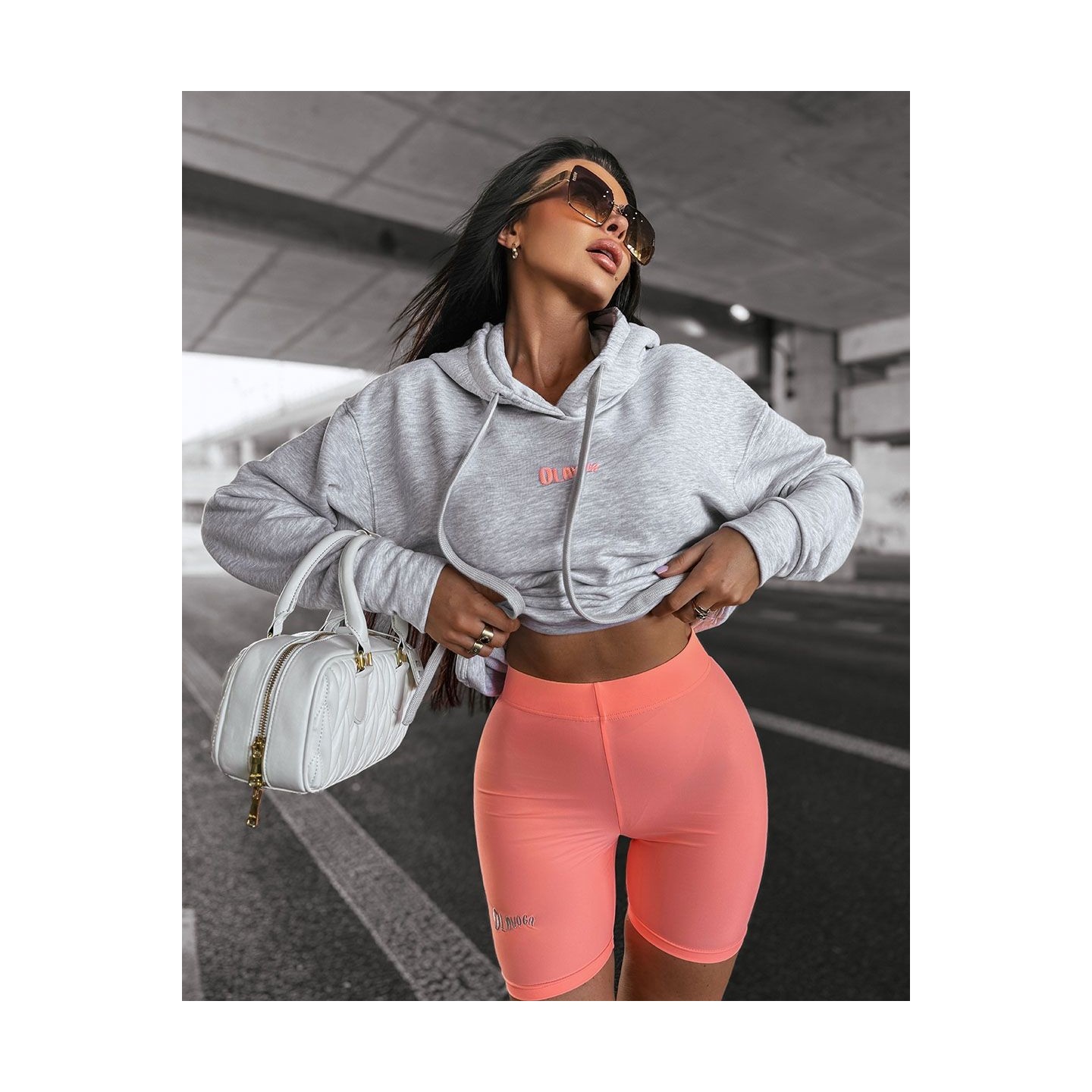 Bluza damska OLAVOGA NORTH 2025 szara - FashionPlace - 2