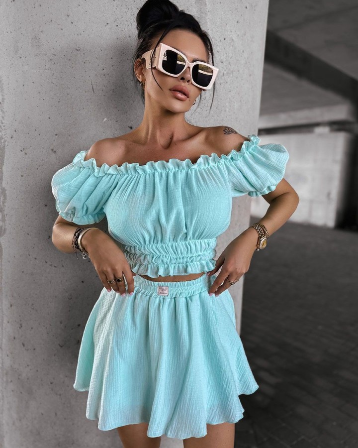 Komplet damski OLAVOGA DANTE 2025 mięta - FashionPlace - 1