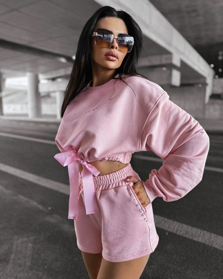 Komplet damski OLAVOGA LAZO 2025 jasny róż - FashionPlace - 1