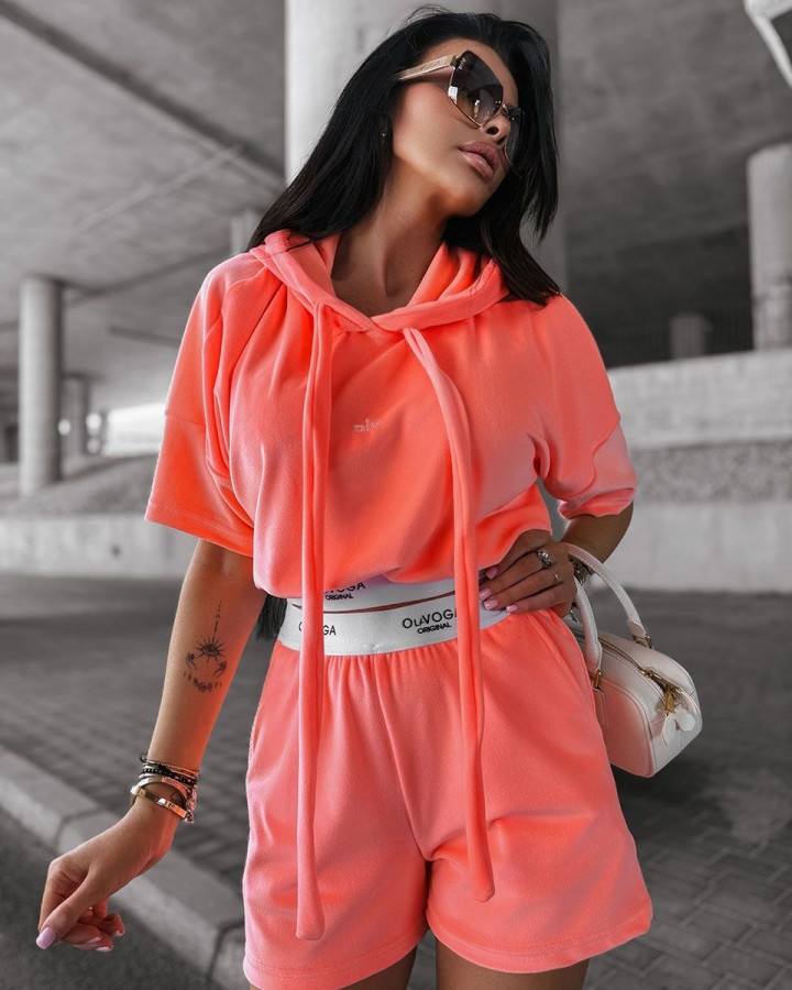 Komplet damski OLAVOGA SIBE 2025 coral - FashionPlace - 2
