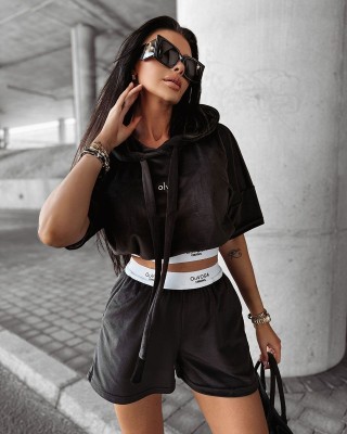 Komplet damski OLAVOGA SIBE 2025 czerń - FashionPlace - 1
