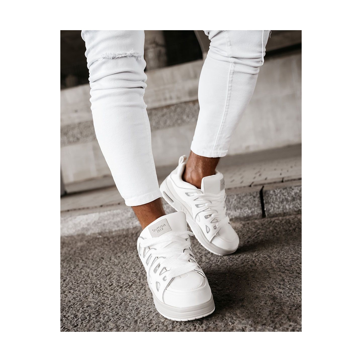 Buty męskie OLAVOGA AUTHENTIC 2024 białe - FashionPlace - 4