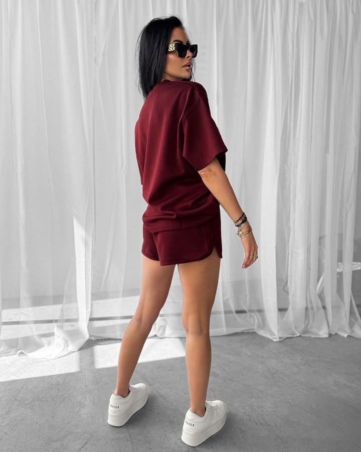 Komplet damski OLAVOGA COZY 2025 burgund - FashionPlace - 2