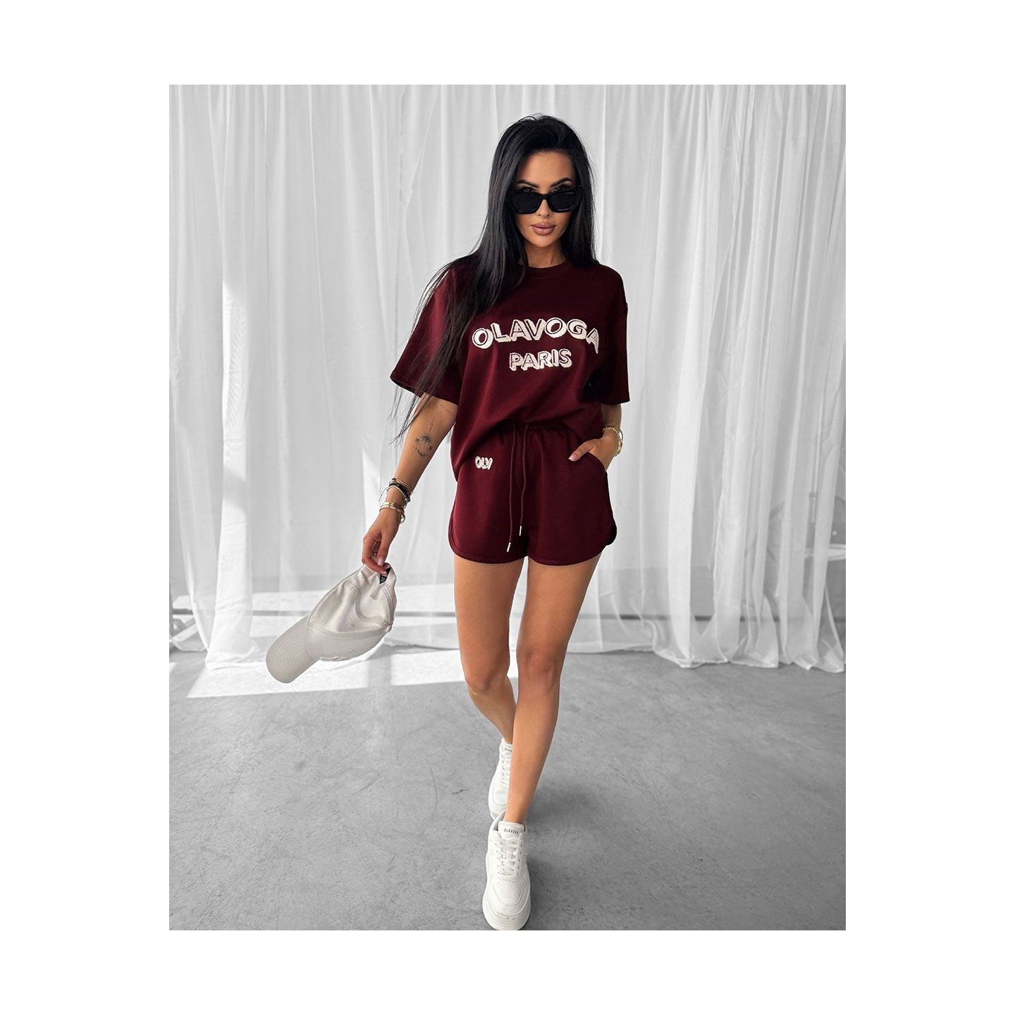 Komplet damski OLAVOGA COZY 2025 burgund - FashionPlace - 3