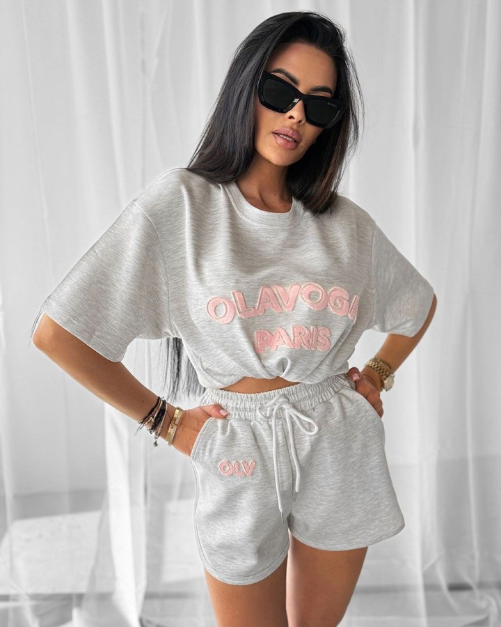 Komplet damski OLAVOGA COZY 2025 szary - FashionPlace - 2
