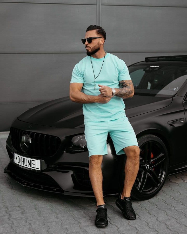 Komplet męski OLAVOGA XEAR 2025 mięta - FashionPlace - 1