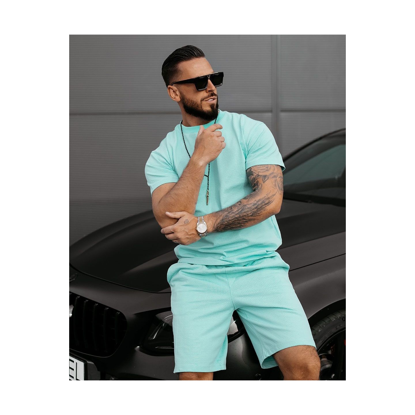 Komplet męski OLAVOGA XEAR 2025 mięta - FashionPlace - 2