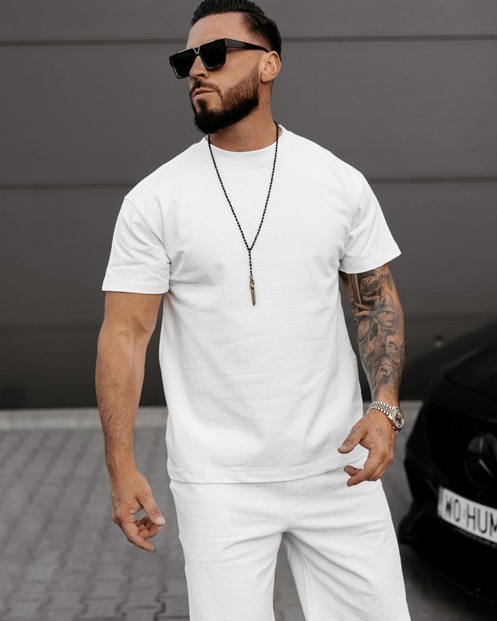 Komplet męski OLAVOGA XEAR 2025 ecru - FashionPlace - 2