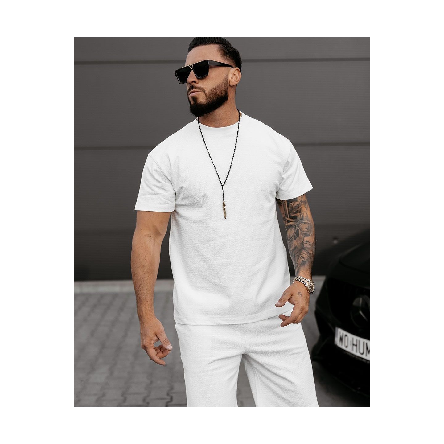 Komplet męski OLAVOGA XEAR 2025 ecru - FashionPlace - 2