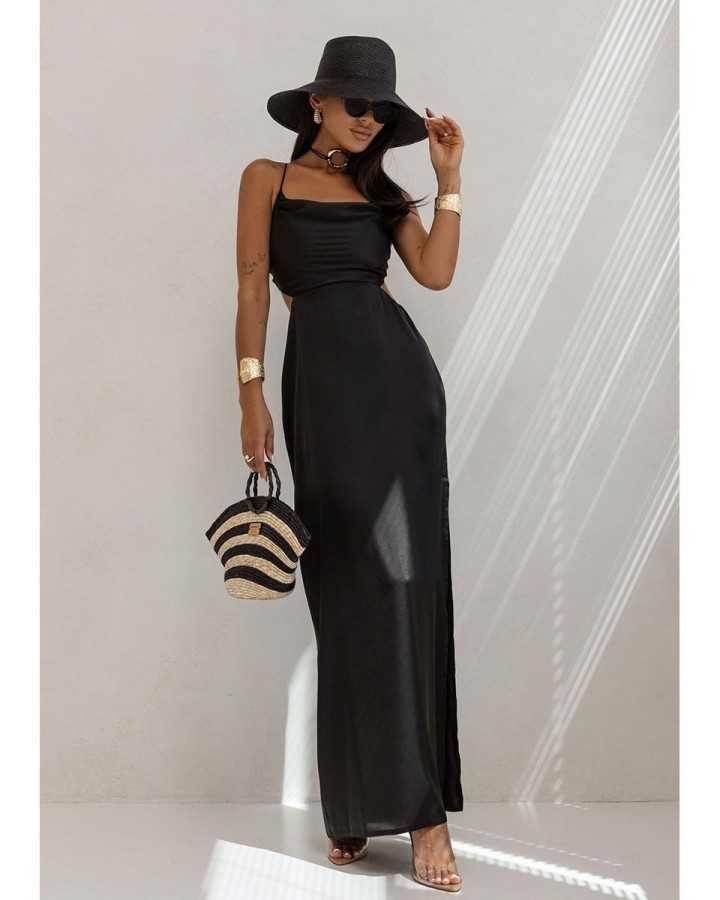 Sukienka damska OLAVOGA OBSIDIAN 2025 czerń - FashionPlace - 1