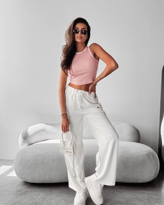 Top damski OLAVOGA WRAITH 2025 róż/ecru - FashionPlace - 1