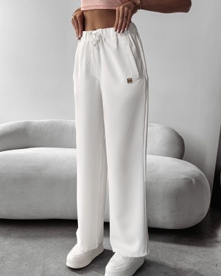 Spodnie damskie OLAVOGA MIAL 2025 ecru - FashionPlace - 1