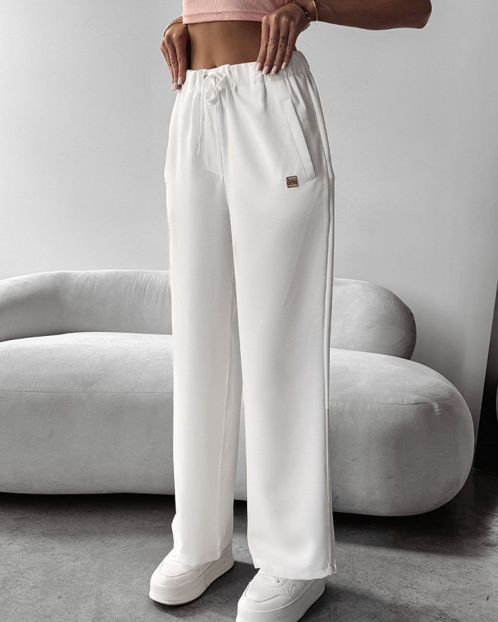 Spodnie damskie OLAVOGA MIAL 2025 ecru - FashionPlace - 1