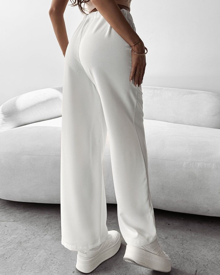 Spodnie damskie OLAVOGA MIAL 2025 ecru - FashionPlace - 3
