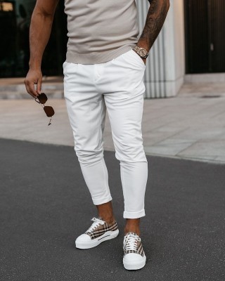 Spodnie męskie OLAVOGA ARIALIERY 2025 ecru - FashionPlace - 1