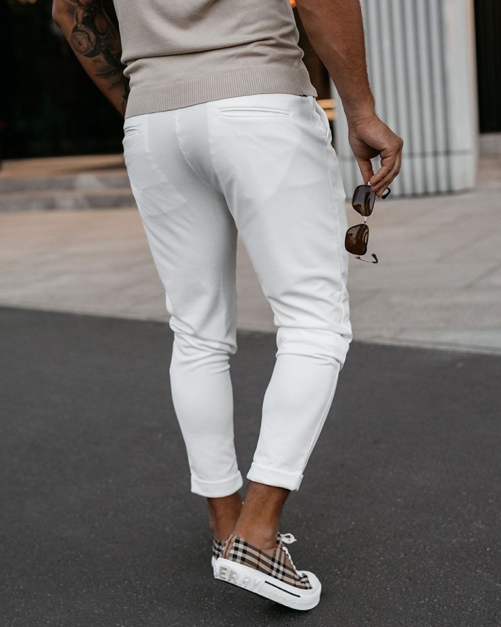 Spodnie męskie OLAVOGA ARIALIERY 2025 ecru - FashionPlace - 2