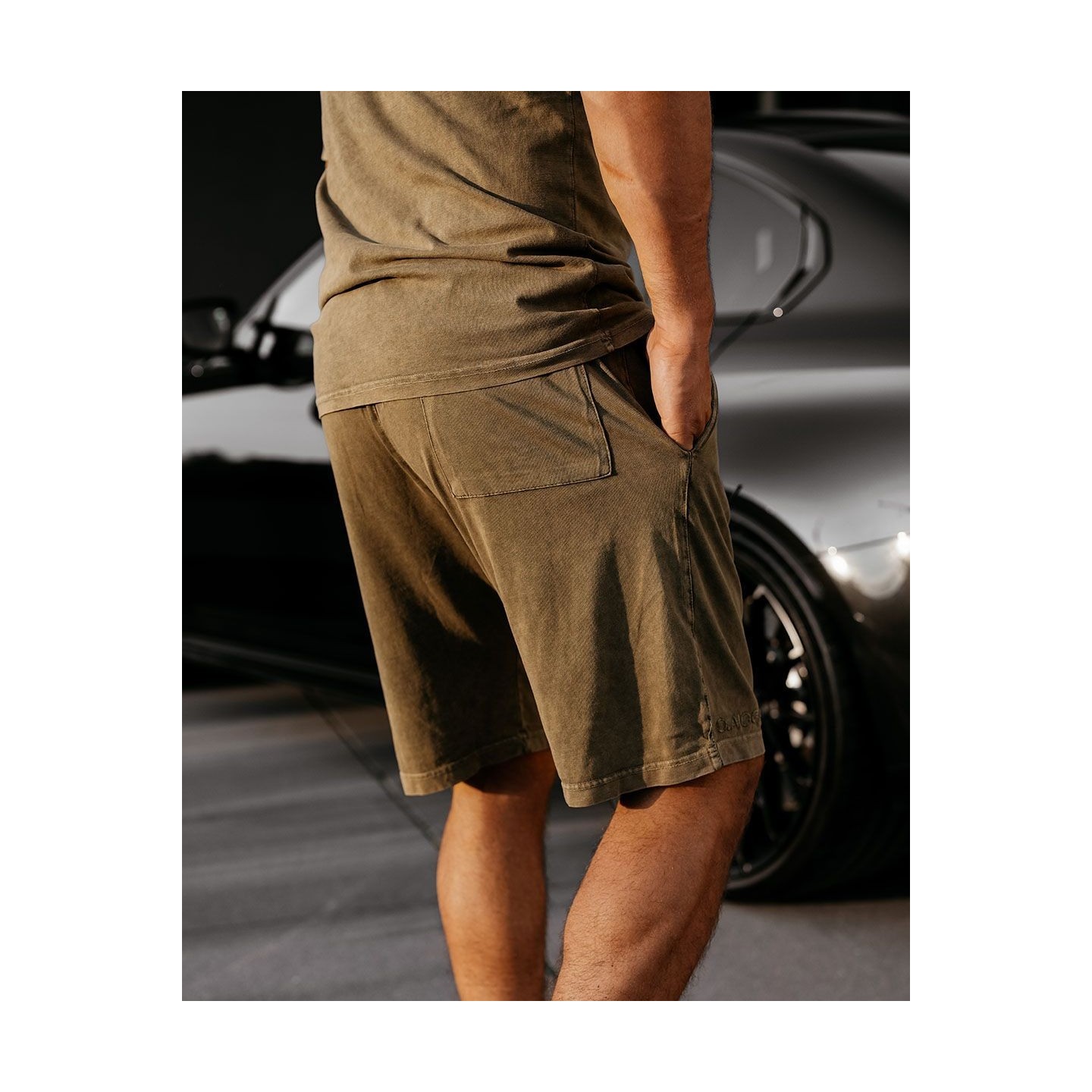 Spodenki męskie OLAVOGA MION 2025 khaki - FashionPlace - 2