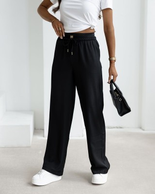 Spodnie damskie OLAVOGA YUO 2025 czerń - FashionPlace - 1