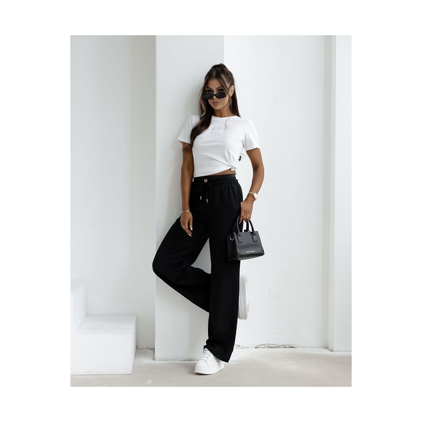Spodnie damskie OLAVOGA YUO 2025 czerń - FashionPlace - 4